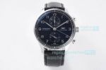 IWC Schaffhausen Portuguese Cal 69355 Black Dial Black Watch 